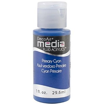 DecoArt Media Fluid Acrylic Paint - Primary Cyan